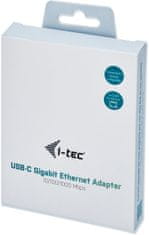I-TEC USB C adapter Metal Gigabit Ethernet 1x USB-C na RJ-45 LED