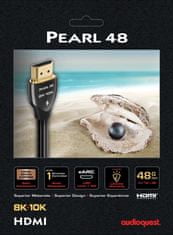 AudioQuest kábel Pearl 48 HDMI 2.1, M/M, 10K/8K@60Hz, 0.6m, čierna