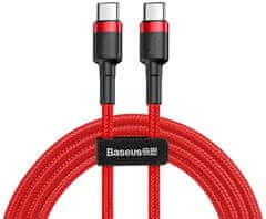 BASEUS odolný kábel saries Type-C PD2.0 60W Flash Charge kábel (20V 3A) 2M, červená