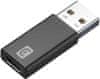 redukce USB-C - USB 3.0, F/M, nabíjecí, datová, čierna