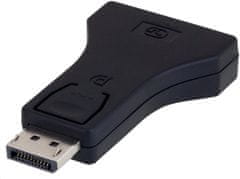 C-Tech adaptér DisplayPort - VGA, M/F, čierna