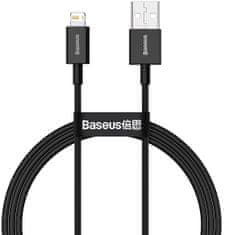 BASEUS kábel Superior saries USB-A - Lightning, rychlonabíjecí, 2.4A, 1m, čierna