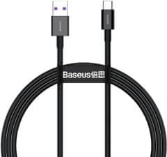BASEUS nabíjecí / datový kábel Superior saries USB-A - USB-C, 66W, 1m, čierna