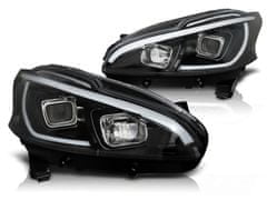 TUNING TEC Predné svetlá s LED dennými svetlami Peugeot 208 12-15 čierna