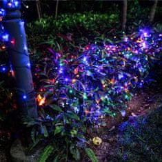 Polux Solárna záhradná girlanda LED SHINE MULTI světelný řetěz s 100x LED