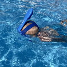 AGAMA Detská celotvárová maska na šnorchlovanie Dory od 4 rokov modrá