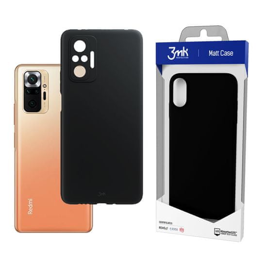 3MK Matt case puzdro pre Xiaomi Redmi Note 10 5G - Čierna KP20800