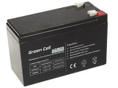 Green Cell VRLA/AGM batéria 12V, 7.2Ah, Faston 250 (F2); AGM05