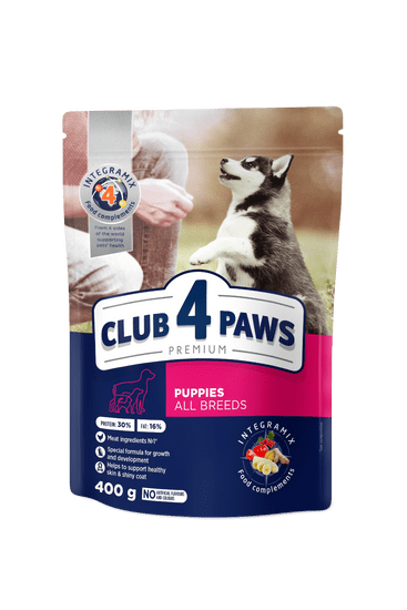 Club4Paws Premium pre šteňata všetkych plemien 400 g