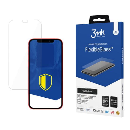 3MK Ochranné hybridné sklo 3mk FlexibleGlass pre Apple iPhone 12 Mini - Transparentná KP20826