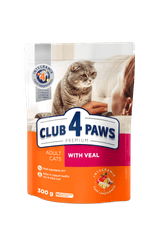 Club4Paws Premium Granule pre mačky s teľacou príchuťou 300g