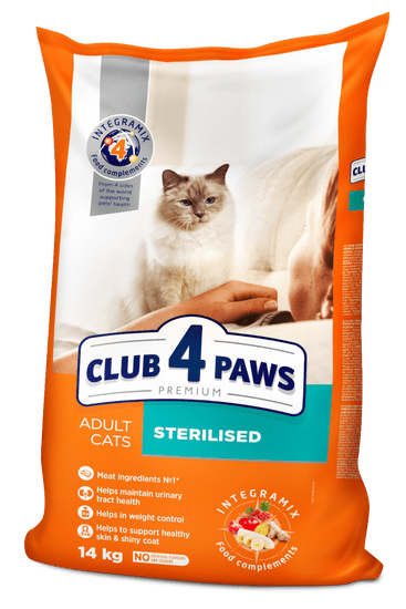 Club4Paws Premium pre kastrované mačky 14kg