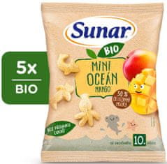 Sunar BIO detské chrumky mini oceán mango 10m+ 5 x 18 g