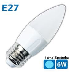 LED žiarovka 14x SMD 2835 E27 6W studená