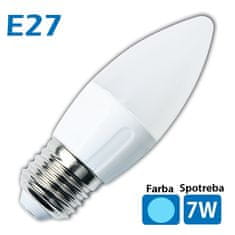 LED žiarovka 18x SMD 2835 E27 7W studená