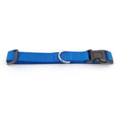 COBBYS PET Nastaviteľný textilný obojok 20-31cm/10mm modrý