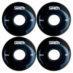 Switch Boards 8 kusov čiernych koliesok pre inline korčule 68 x 24 mm + 16x ložiská ABEC9, 88A