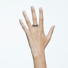 Swarovski Neprehliadnuteľný trblietavý prsteň Ortyx 5620672 (Obvod 58 mm)