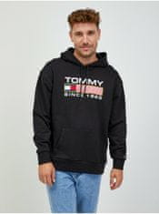 Tommy Jeans Mikiny s kapucou pre mužov Tommy Jeans - čierna M