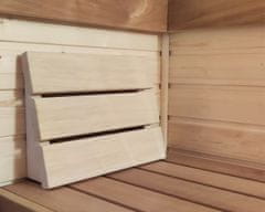 Topsauna Podhlavník do sauny - saunová opierka hlavy - drevený vankúš - Abachi