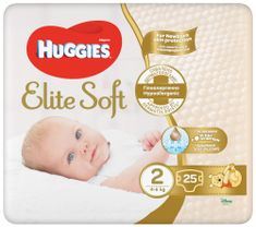 Huggies Elite Soft 2 Newborn (4-6 kg) 24 ks