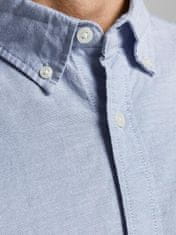Jack&Jones Pánska košeľa JJEOXFORD Slim Fit 12182486 Cashmere Blue (Veľkosť S)