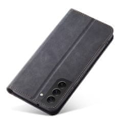 MG Magnet Fancy knižkové kožené puzdro na Samsung Galaxy S22 Plus, čierne