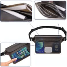 Tech-protect Waterproof Pouch vodotesná taška na mobil, šedá/priesvitná
