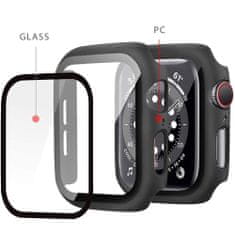 Tech-protect Defense 360 puzdro s ochranným sklom na Apple Watch 7 45mm, čierne