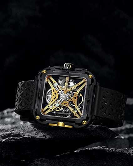 Ciga Design Náramkové hodinky X-Series Titanium Mechanical Skeleton Black-Gold