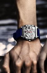 Ciga Design Náramkové hodinky Z-Series z nehrdzavejúcej ocele Automatic Mechanical Skeleton Blue