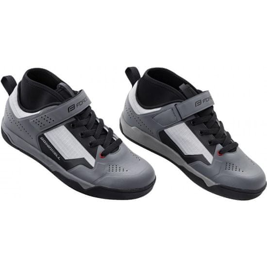 Force Ploché topánky Downhill - sivo-čierne