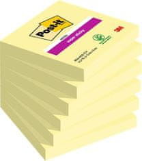3M Samolepiace bloček "Super Sticky", žltá, 76 x 76 mm, 6x 90 listov, 7100263706
