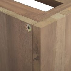 Vidaxl Nástenná kúpeľňová skrinka 46x25,5x40 cm masívne tíkové drevo