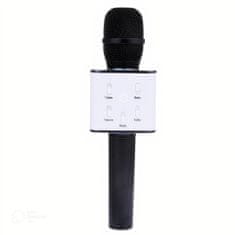 Karaoke bluetooth mikrofón s reproduktorom, čierna E-191-CE