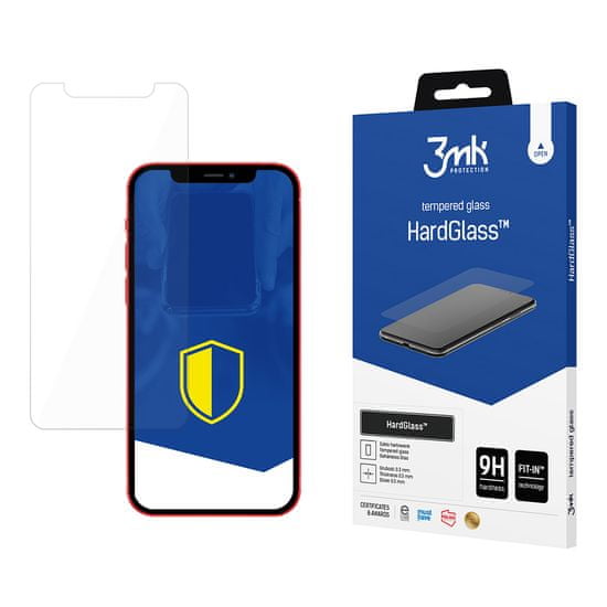 3MK HardGlass ochranné sklo pre Apple iPhone 12/iPhone 12 Pro - Čierna KP21062