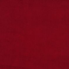 Vidaxl Sklápacie masážne kreslo vínovo-červená zamatové