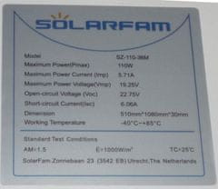 sapro Fotovoltaický solárny panel 12V/100W, SZ-100-36MF, flexibilný