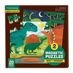Mudpuppy Magnetické puzzle - Dinosaurus (2x20 ks)