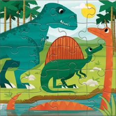 Mudpuppy Magnetické puzzle - Dinosaurus (2x20 ks)