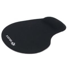 Veles-X Mouse pad with Gel wrist, gélová podložka pod myš, ergonomická, čierna