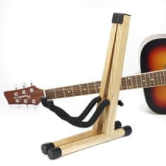 Veles-X Masívny drevený skladací stojan na gitaru SWFGS