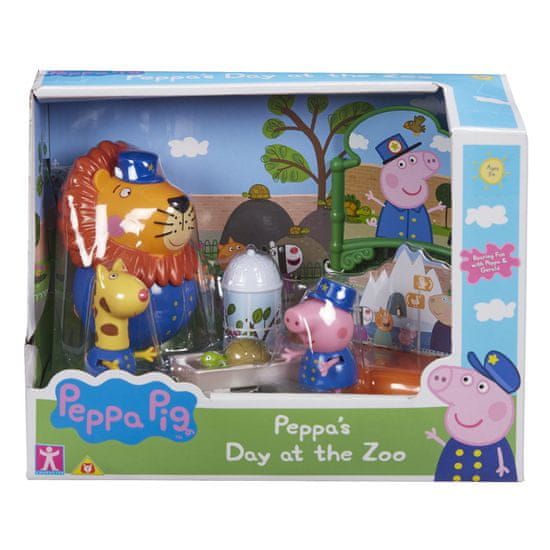 Peppa Pig Prasiatko Peppa / modré plavky v ZOO plast 3 figúrky s doplnkami