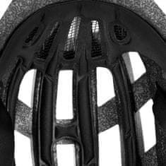 Spokey POINTER PRO Cyklistická prilba s LED blikačkou a blinkre, 58-61 cm, čierna