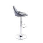 G21 Barová stolička Aletra koženková, prešívaná grey