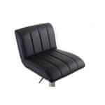 G21 Barová stolička Malea koženková, prešívaná black