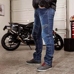 W-TEC Pánske moto džínsy Oliver Farba modrá, Veľkosť 5XL
