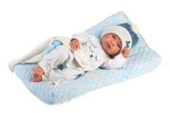 Novorodený chlapček realistická bábika s celovinylovým telíčkom43 cm