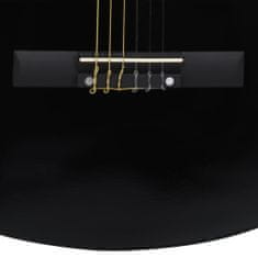 Vidaxl Folková akustická gitara Cutaway s ekvalizérom a 6 strunami čierna