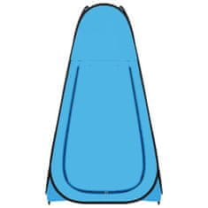 Vidaxl Samorozkladací sprchový stan, modrý